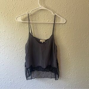 Wilfred Black Asymmetrical Layered Camisole